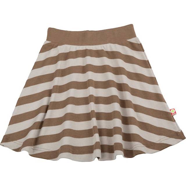 Katvig Kjol - Brun/Beige Randig - Katvig - 8 år (128) - Kjol