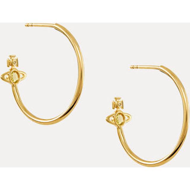 Vivienne Westwood Heather Hoop Earrings Gold-yellow-cz Gold-yellow-cz Women - GOLD-YELLOW-CZ - ---