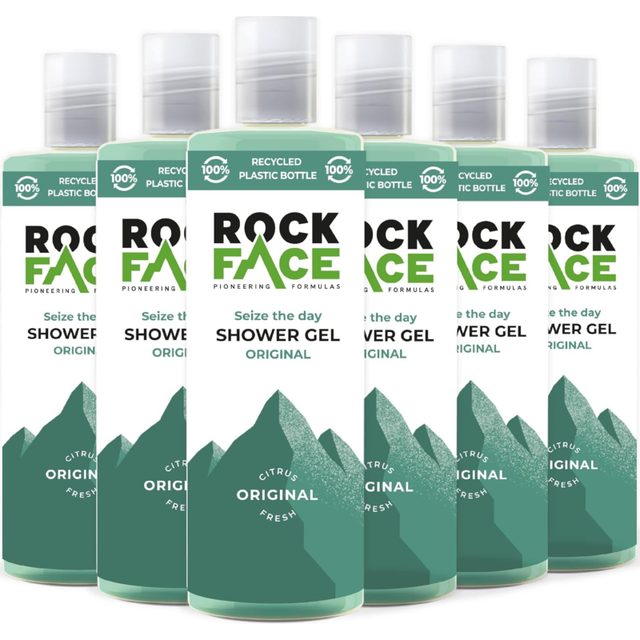 Rock face original shower gel 410ml all in one body wash fresh citrus scent suit