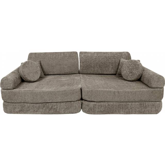 Meowbaby Play Premium Boucle  Byggbar Soffa, Tan Beige