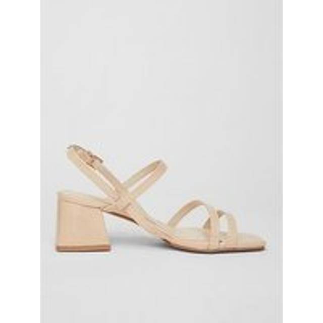 Nude Sling Back Heeled Sandal - 4