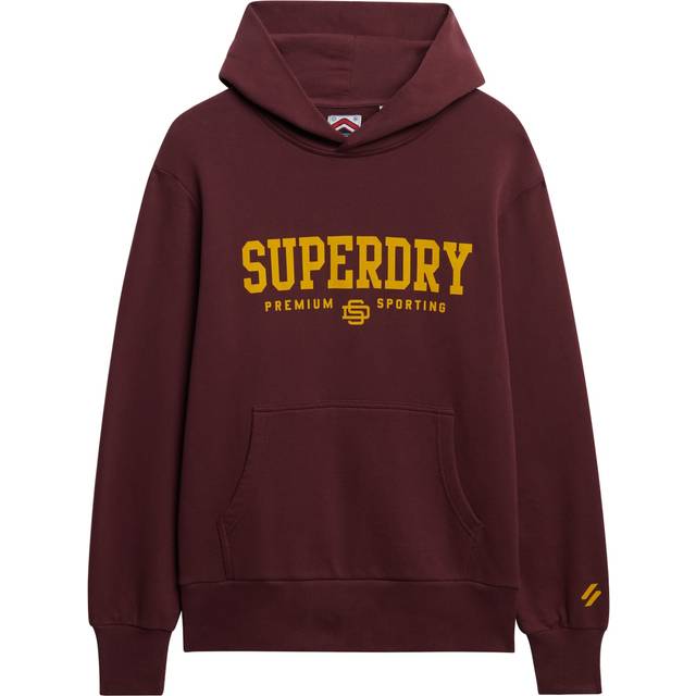 Superdry Men's Core Sport Hoodie Lila - Größe: Xxl