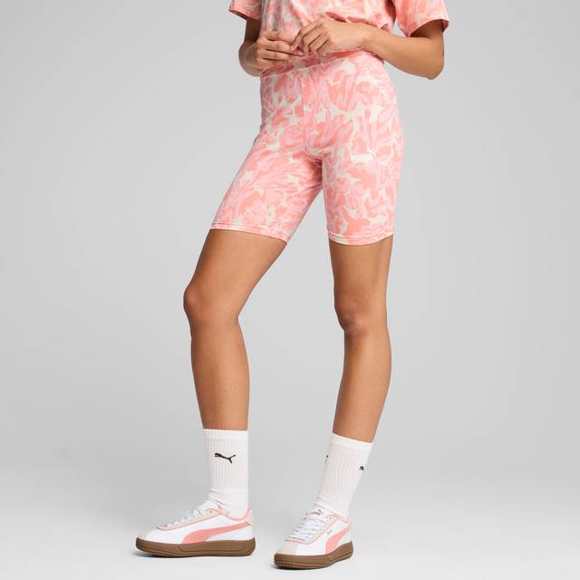 PUMA ESS NATURE 2.0 High-Waist 7" Short Leggings Women, Women, Alpine Snow/Pink Fruit, XS