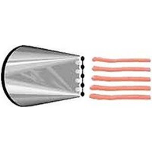 No.134 Large 5 Multi-Line Metal Piping Nozzle - Grey