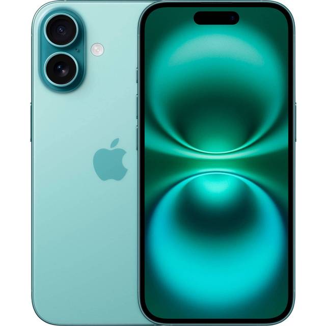 Apple iPhone 16 128GB 5G SIM Free Smartphone - Teal - Green