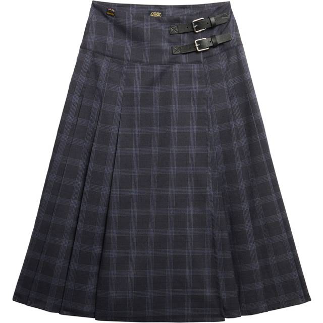 Superdry Check Pleated Midi Skirt