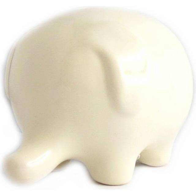 Les Trésors De Lily [L6801] - Ceramic piggy bank 'Baby Elephant' beige - 13x8x8 cm beige