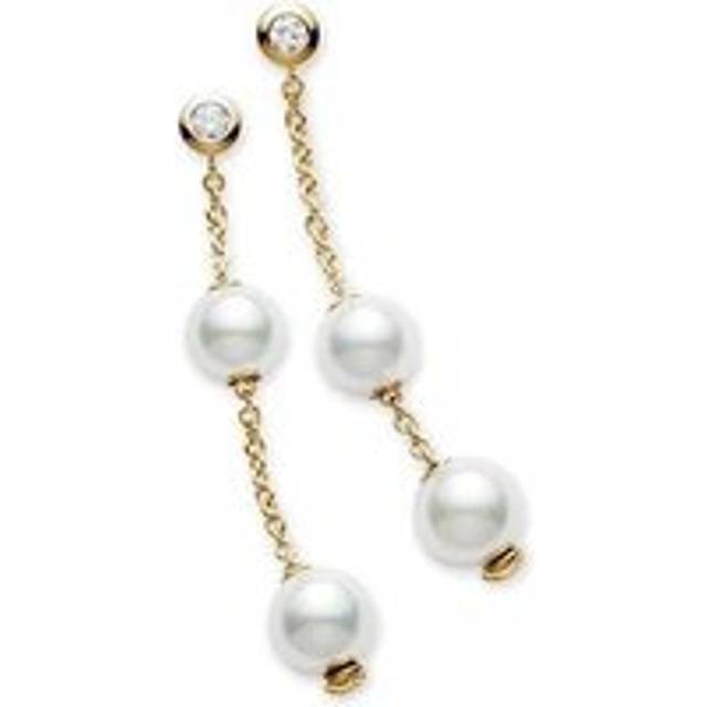 Mikimoto Pearls in Motion 18ct Yellow Gold Akoya Cultured Pearl Earrings