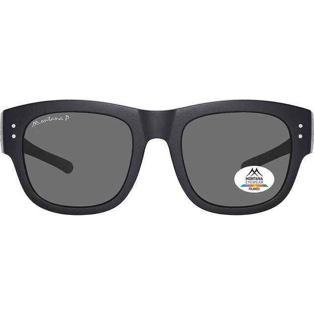 Montana Eyewear FO7 Polarized FO7 Men's Sunglasses Black Size 54 - Matte Black (54)