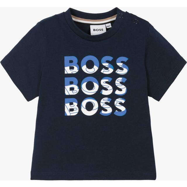 Boss Baby Boys Navy Blue Cotton T-Shirt - 12 month