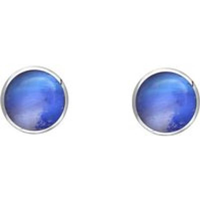 Sterling Silver Moonstone 4mm Classic Small Round Stud Earrings