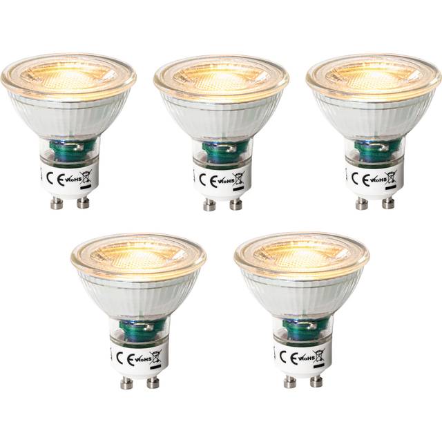 Luedd - Set of 5 GU10 3-Step Dimmable led Bulbs 6W 460 lm 2000 - 6000K