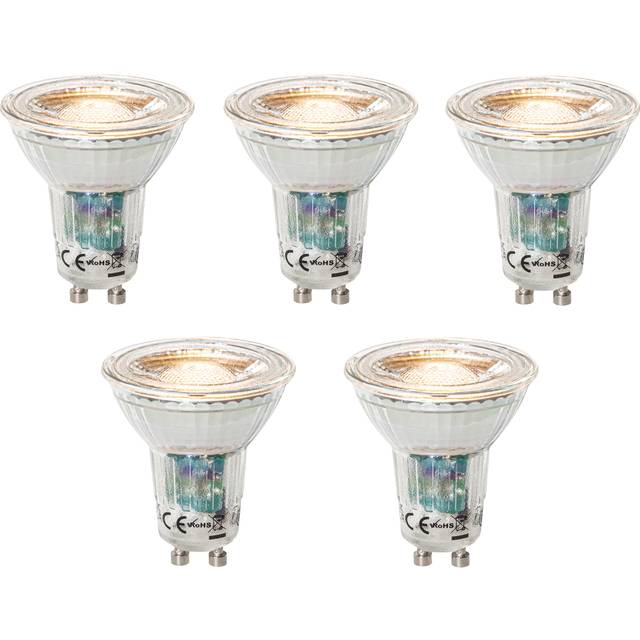 Set med 5 GU10 dimbare LED lamp 3W 200 lm 2200 - 6500K