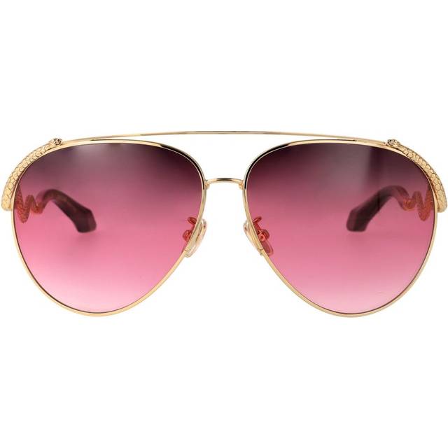 Roberto Cavalli - Snake sunglasses - men - Metal - One Size - Gold
