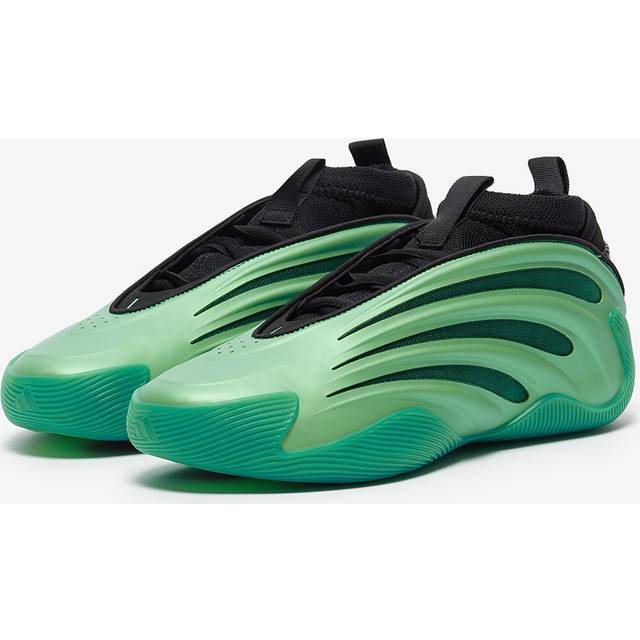 Harden Volume 9 Shoes - Semi Court Green / Core Black / Screaming Green - 7