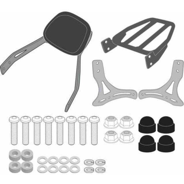 Luggage rack Givi Honda Cmx1100 Rebel (21) - Noir
