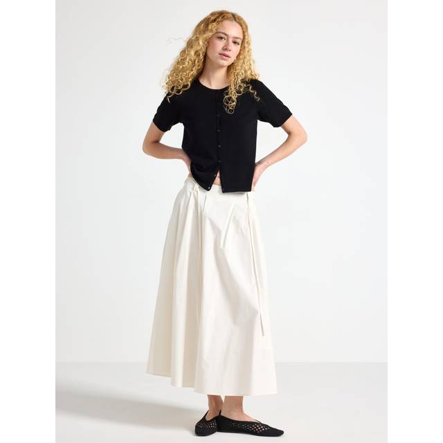 Midi skirt with pleats