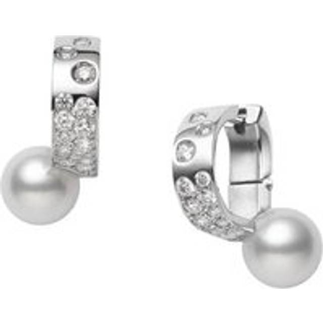 Mikimoto Universe Elements 18ct White Gold Akoya Cultured Pearl Earrings