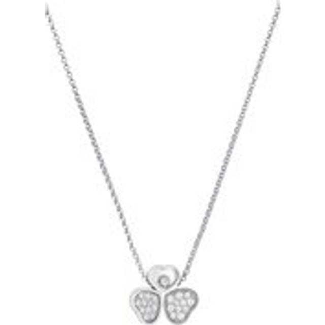 Chopard Happy Hearts Wings 18ct White Gold Diamond Necklace