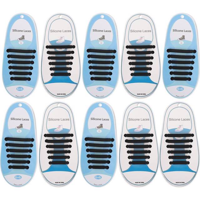 60pcs Silicone Lazy Shoelaces Elastic No Tie Shoe Laces Running Sneakers Shoestring for Kid