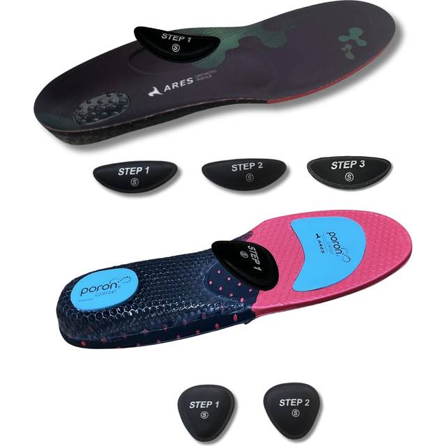 ARES Custom Insole Height Change Pad Shock Absorption Arch Support Honeycomb GEL Arch Metatarsal Pad Insole [Arch Included] (L (26.5-27cm))