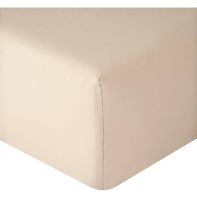 F&F Home Cotton Rich Fitted Sheet Natural Double