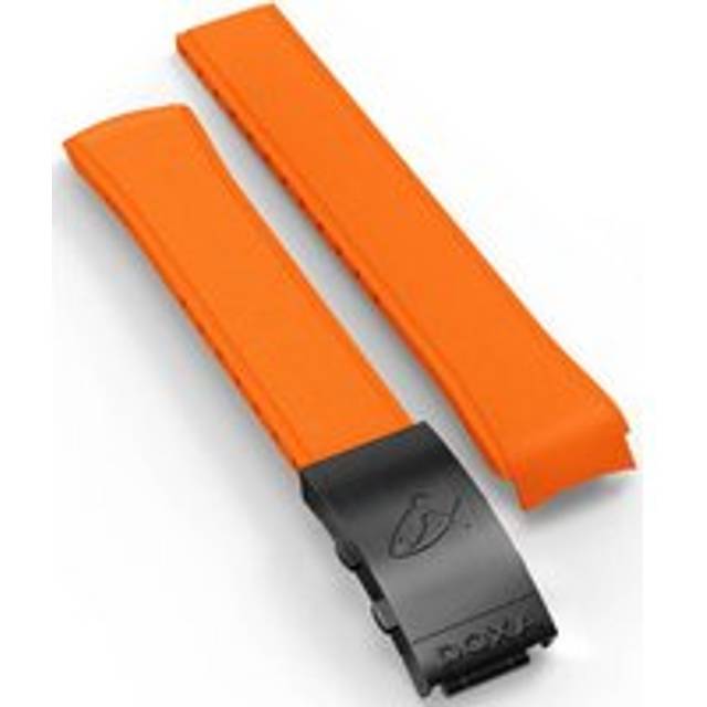 Doxa Strap SUB 300 Carbon Rubber Orange With Folding Clasp