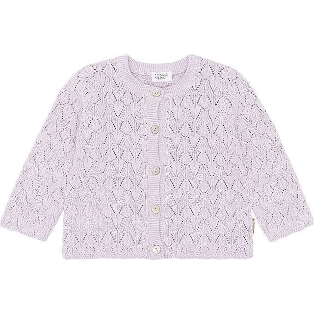 Hust and Claire Cardigan - Stickad - Mål - Lavender - Hust and Claire - 68 - Cardigan