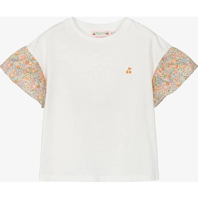 Bonpoint Kids White Ezell T-shirt - 002 Blanc Lait - 12Y