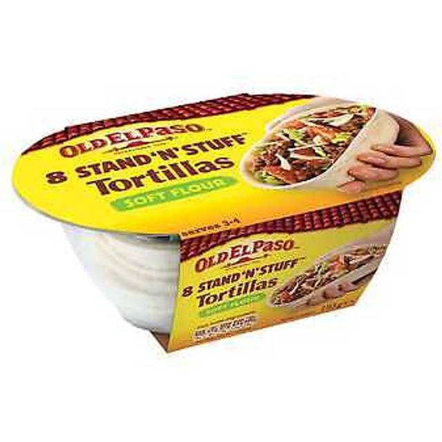 Old El Paso Stand 'n' Stuff Soft Flour Tortillas - 4x193g