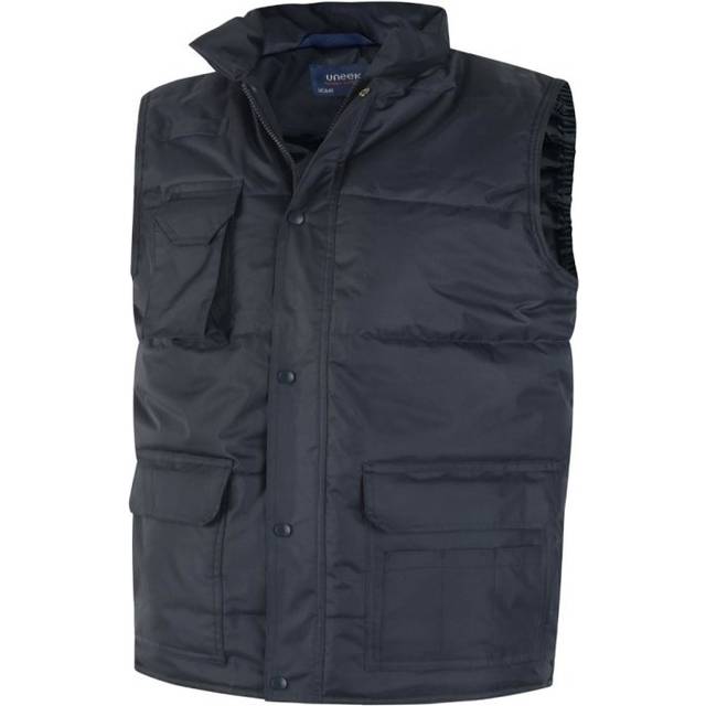 Uneek Mens Super Pro Body Warmer UC640 Navy 3XL Colour: Navy, Size: 3X