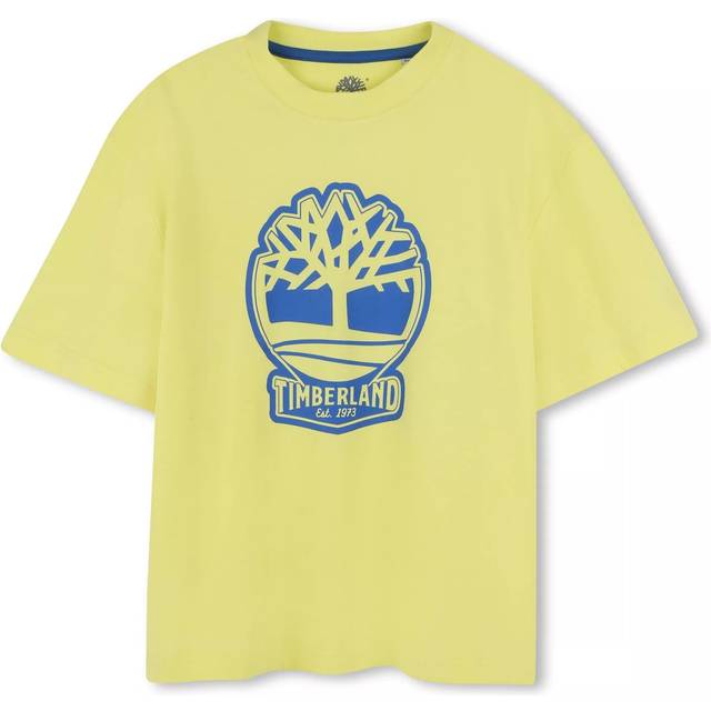 Timberland Kids' Logo Loose Fit T-Shirt, Pale Blue