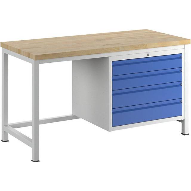 RAU 4 XL size drawers, 4 XL size drawers, depth 700 mm, width 1500 mm - light grey RAL 7035