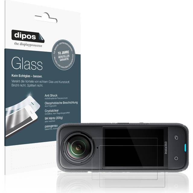2x screen protector for insta 360 x4 flexible glass 9h dipos