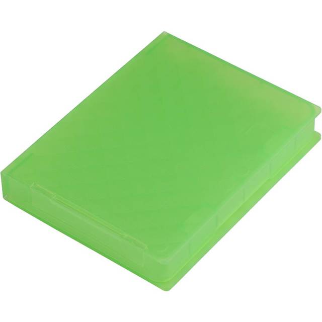 2.5 Hard Case HDD SSD Anti static Disk Storage Box Shockproof Dust proof NOn slip Green (Not grön