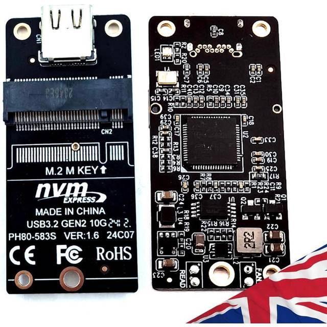 M.2 to Type-C SSD Enclosure Adapter NVME Enclosure Interposer Board