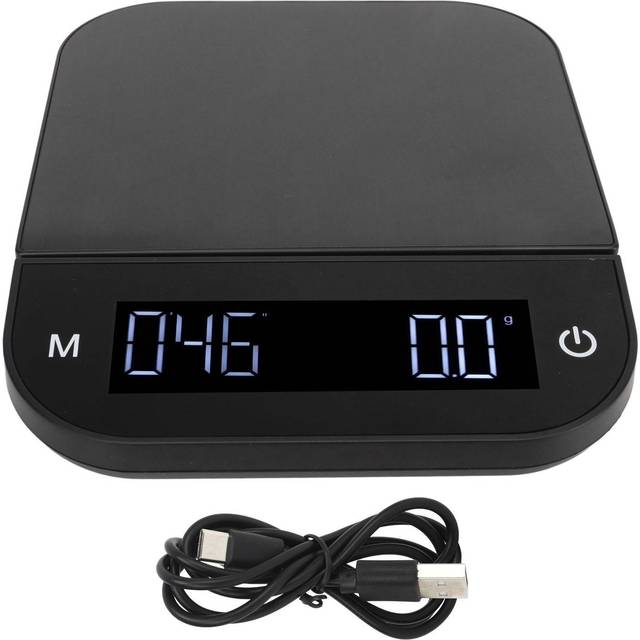 Digital Coffee Scale Waterproof 0.1g High Accuracy Manual Automatic Mini Portable Baking Scale with