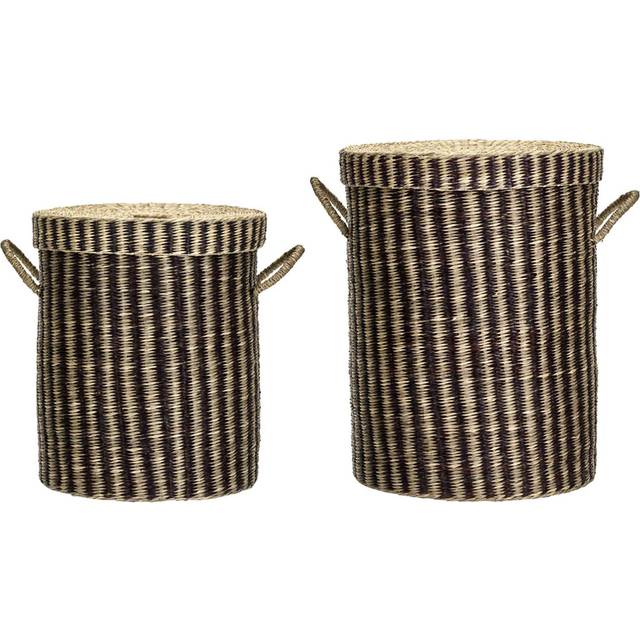 Laundry Basket 2-pack, Brown/Nature