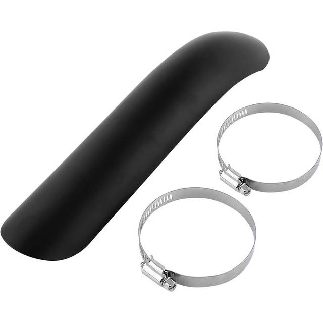 Steel Motorcycle Heat Shield Curve Exhaust Muffler Pipe Cover For Honda Black black