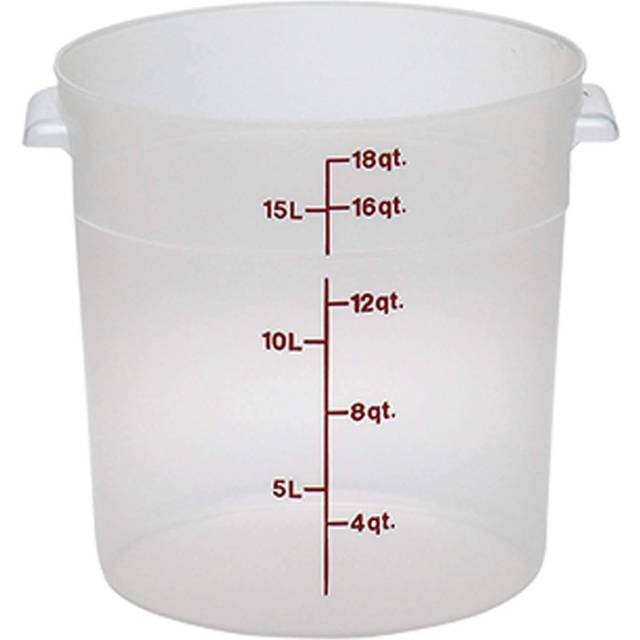 CAMBRO Round Food Container RFS18PP Translucent Polypropylene USA AHC5607