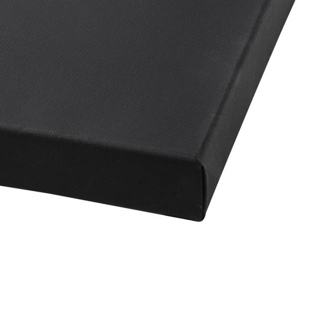 Svart djup canvas / målarduk med 3,7 cm djup – 70×100 cm