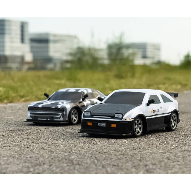 Remote Control Drift Car Remote Control Car 1/16 2.4GHz Remote Control Race Car 4WD with Light Kids 3 battery grå
