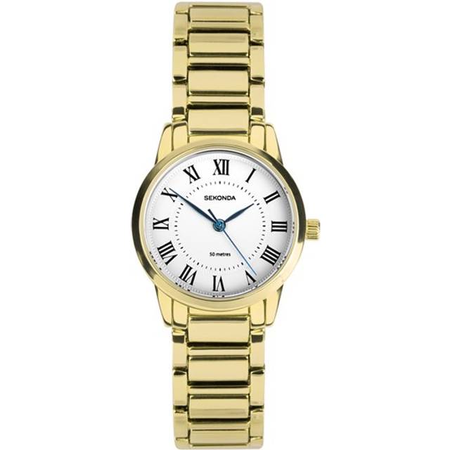 Sekonda Beaumont 40681 - Dam - 28 mm - Analogt - Quartz - Mineralglas - White (15 mm)