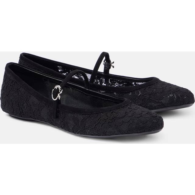Gianvito Rossi Women's Leather Ballerina Shoes in Black | Size 41 | G2239305GOMBLACK (41)