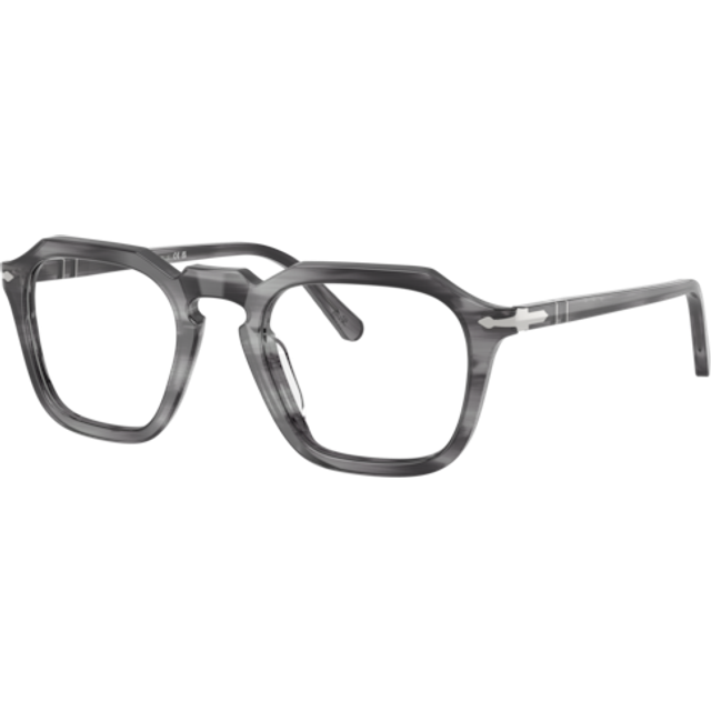 Persol Unisex PO3292V 1192 Optiska bågar Acetat Grå Transparent Fyrkantig Normal - Grå