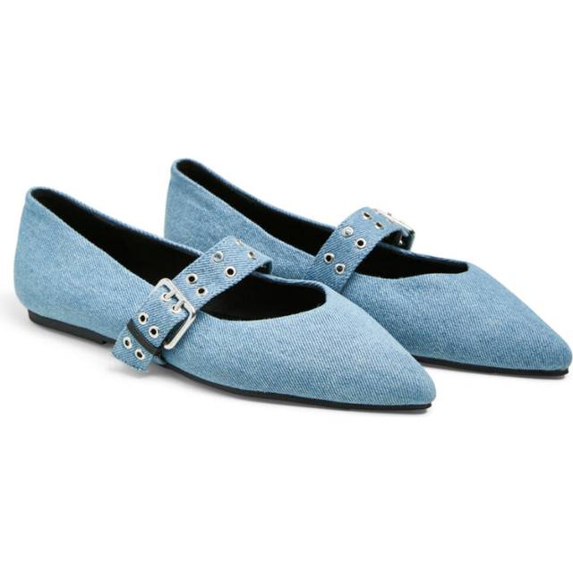 Pieces Ballerina - Saga Buckle - Medium Blue Denim