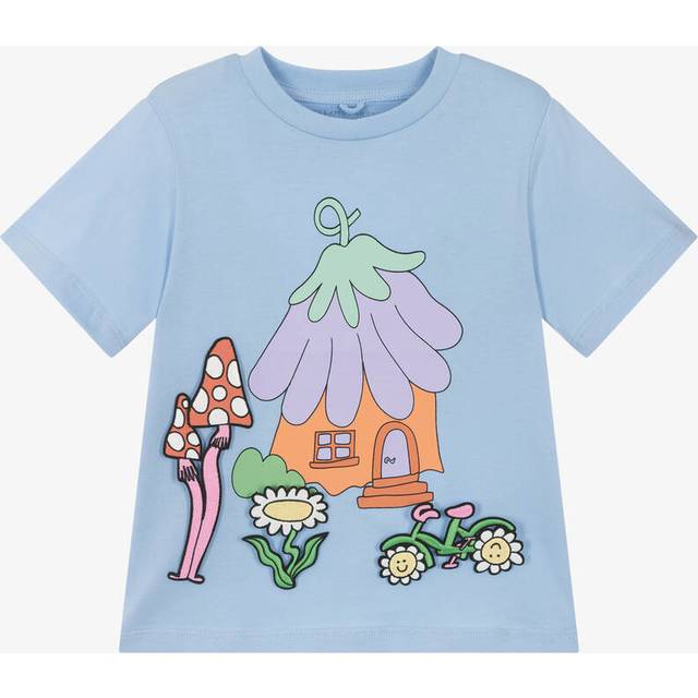 Stella Mccartney Kids Girls Blue Interactive Fairies T-Shirt - 6 year