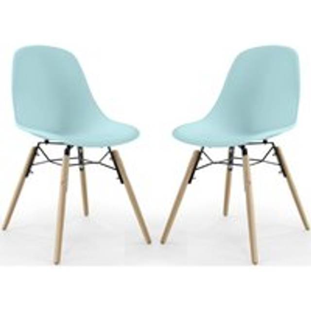 Dining Chair - Scandinavian Design - Wooden Legs - Pack of 2 - Skögur