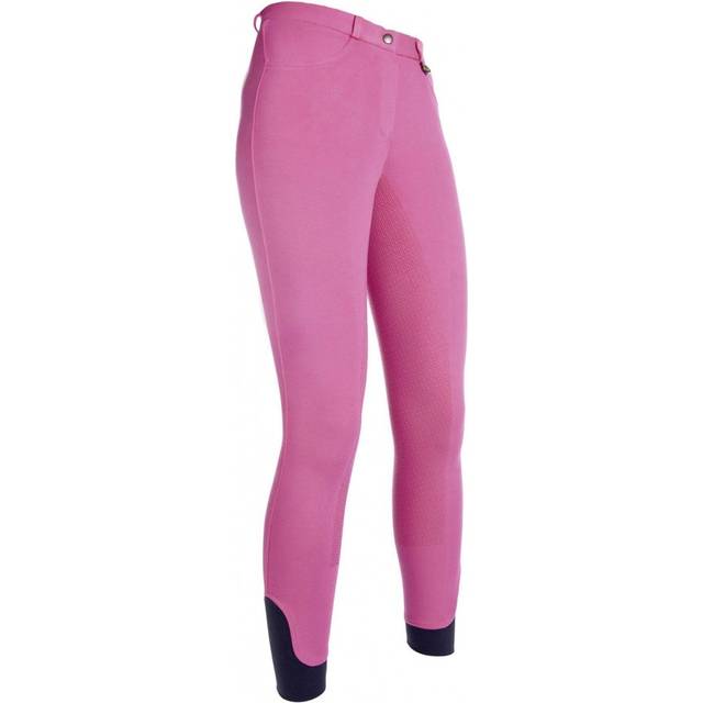 HKM Ridbyxor Kate Helskodda Grip - Vuxen 42 - Rosa