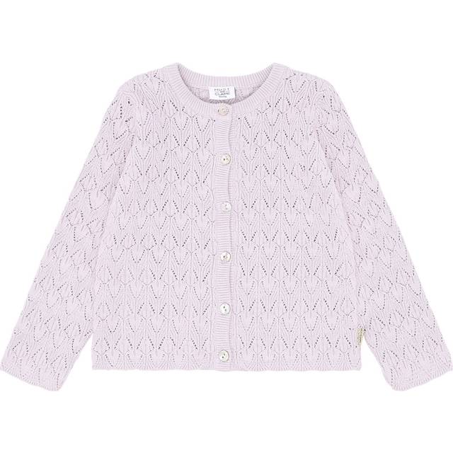 Hust and Claire Cardigan - Stickad - Mål - Lavender - Hust and Claire - 3 år (98) - Cardigan